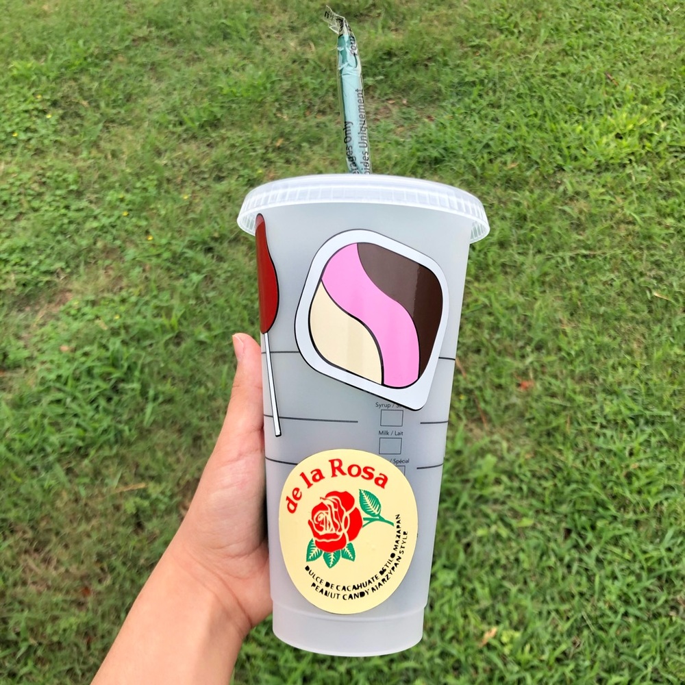 Custom mexican candy Starbucks reusable cold cup - Picture 2 of 2